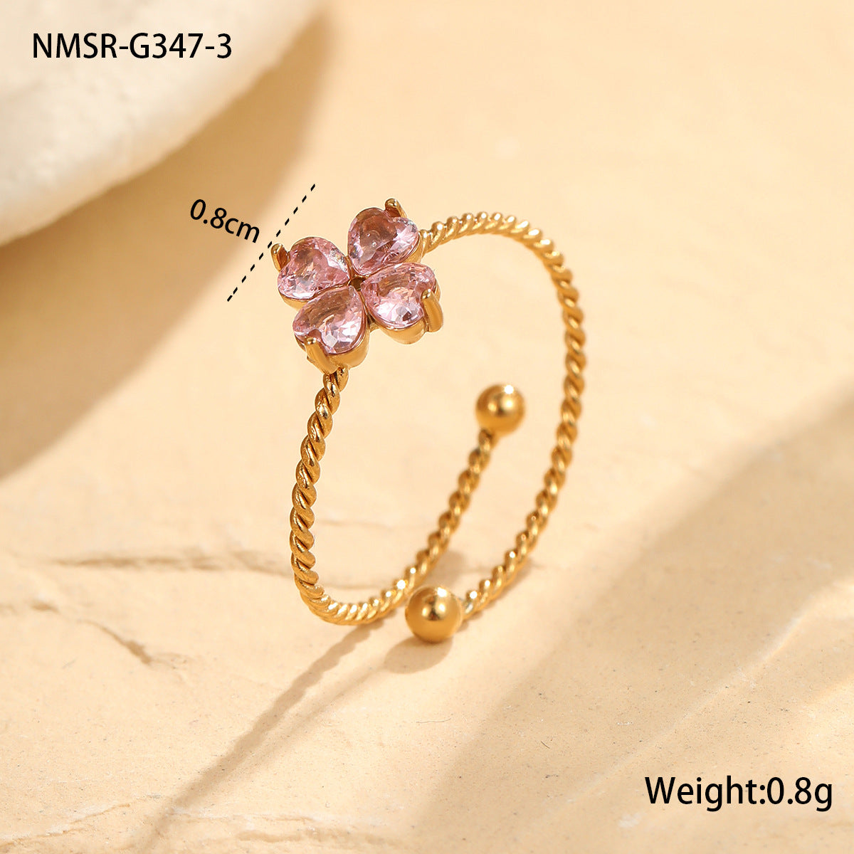 NMSR-G347-3 Pink Ring
