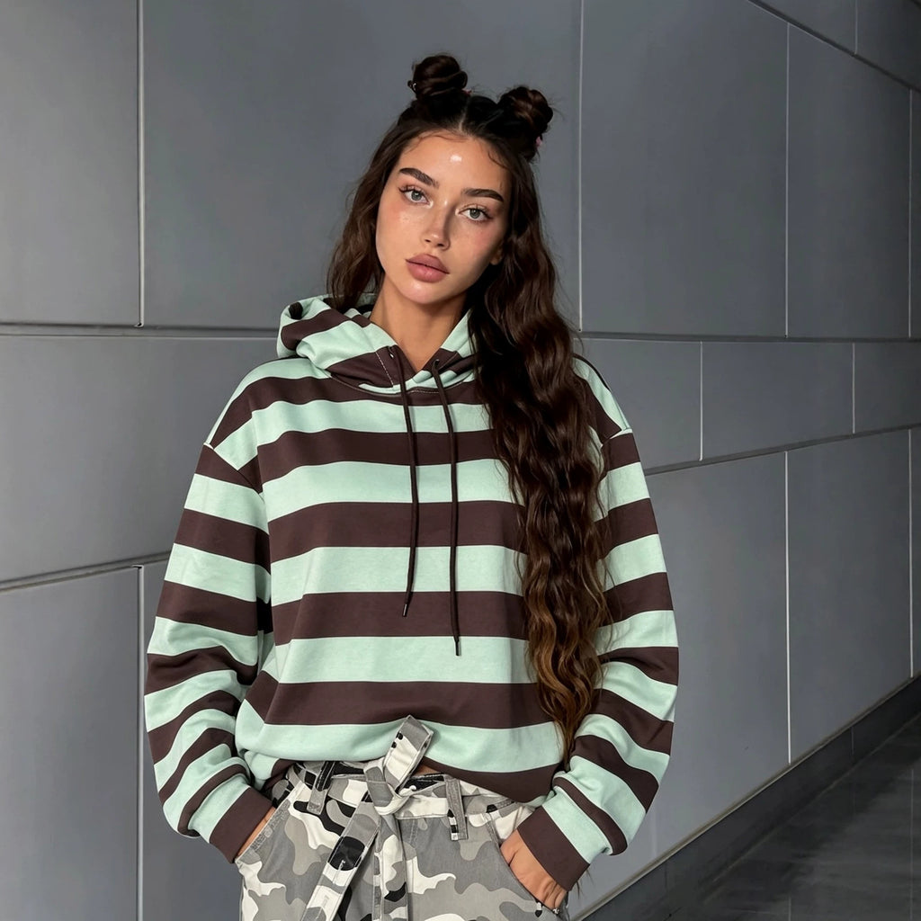 Striped Hooded Sweater