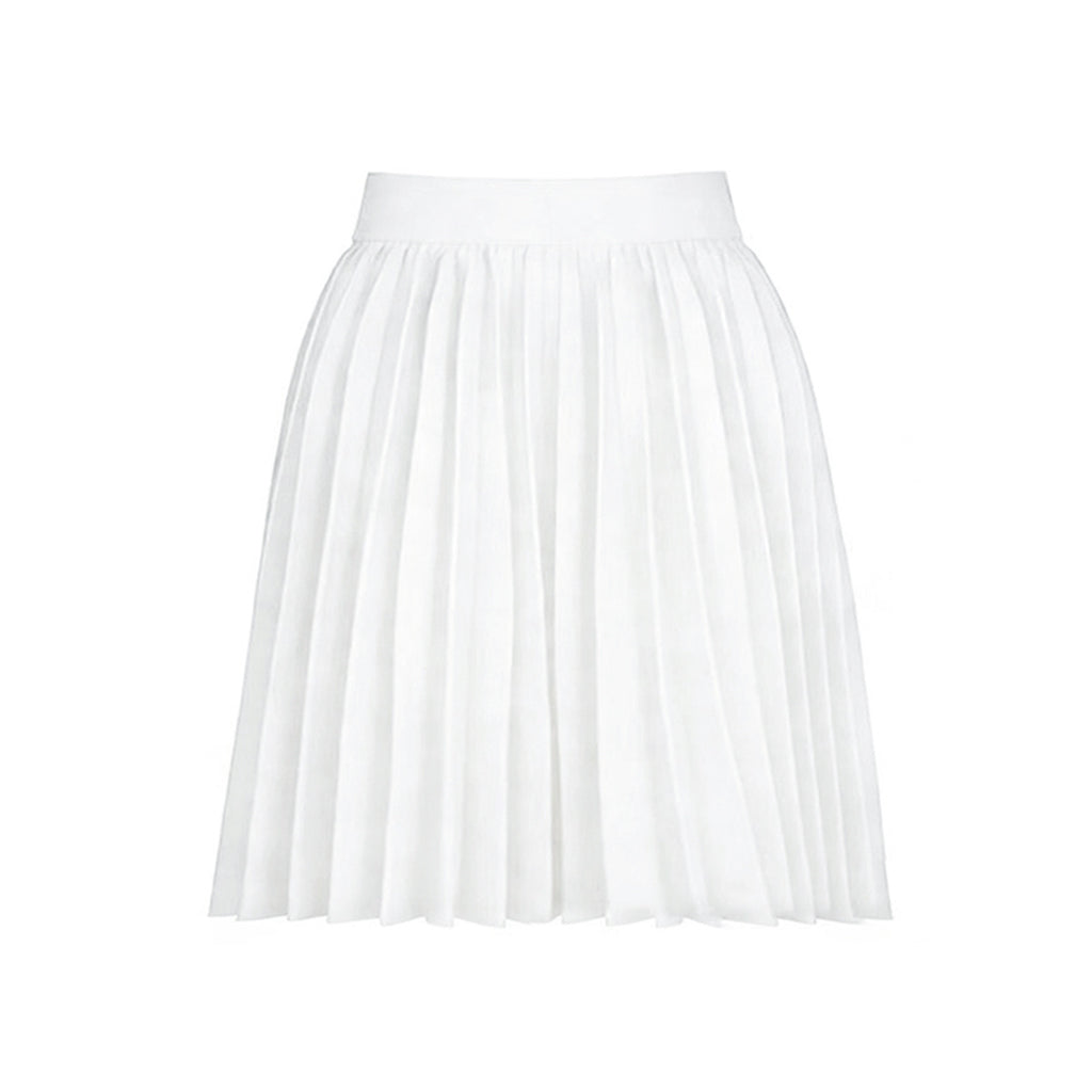 Short Model in White Color Skirt