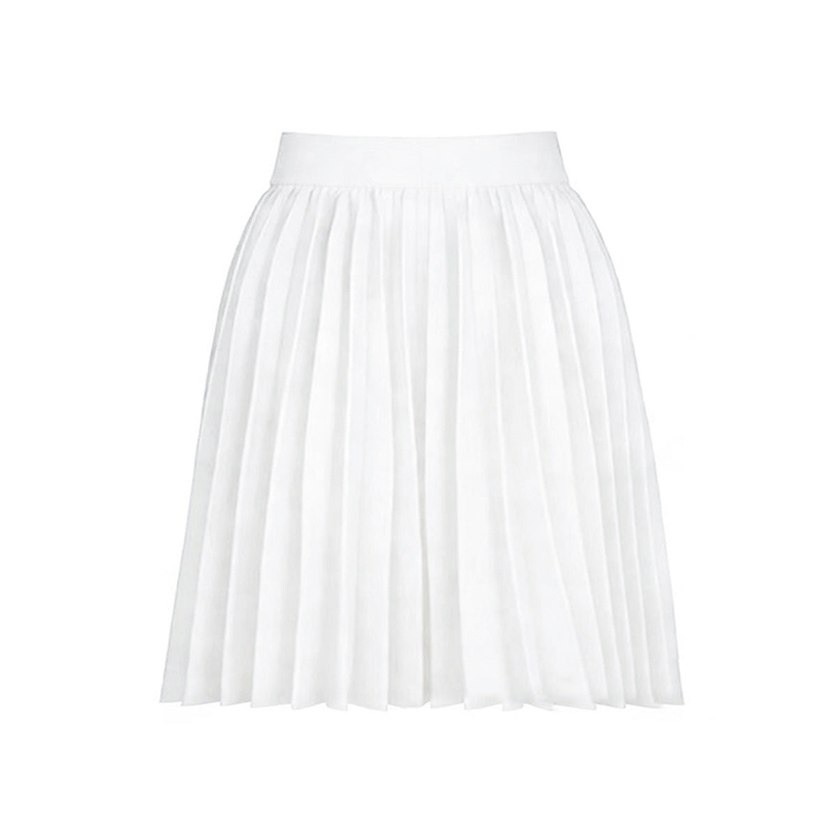 Short Model in White Color Skirt