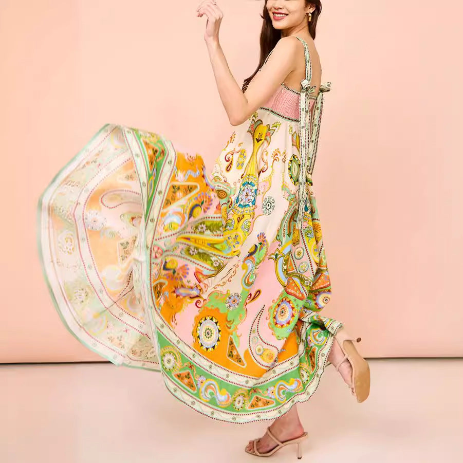 Women's Sling Cotton Dress
