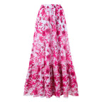 Rose-red skirt