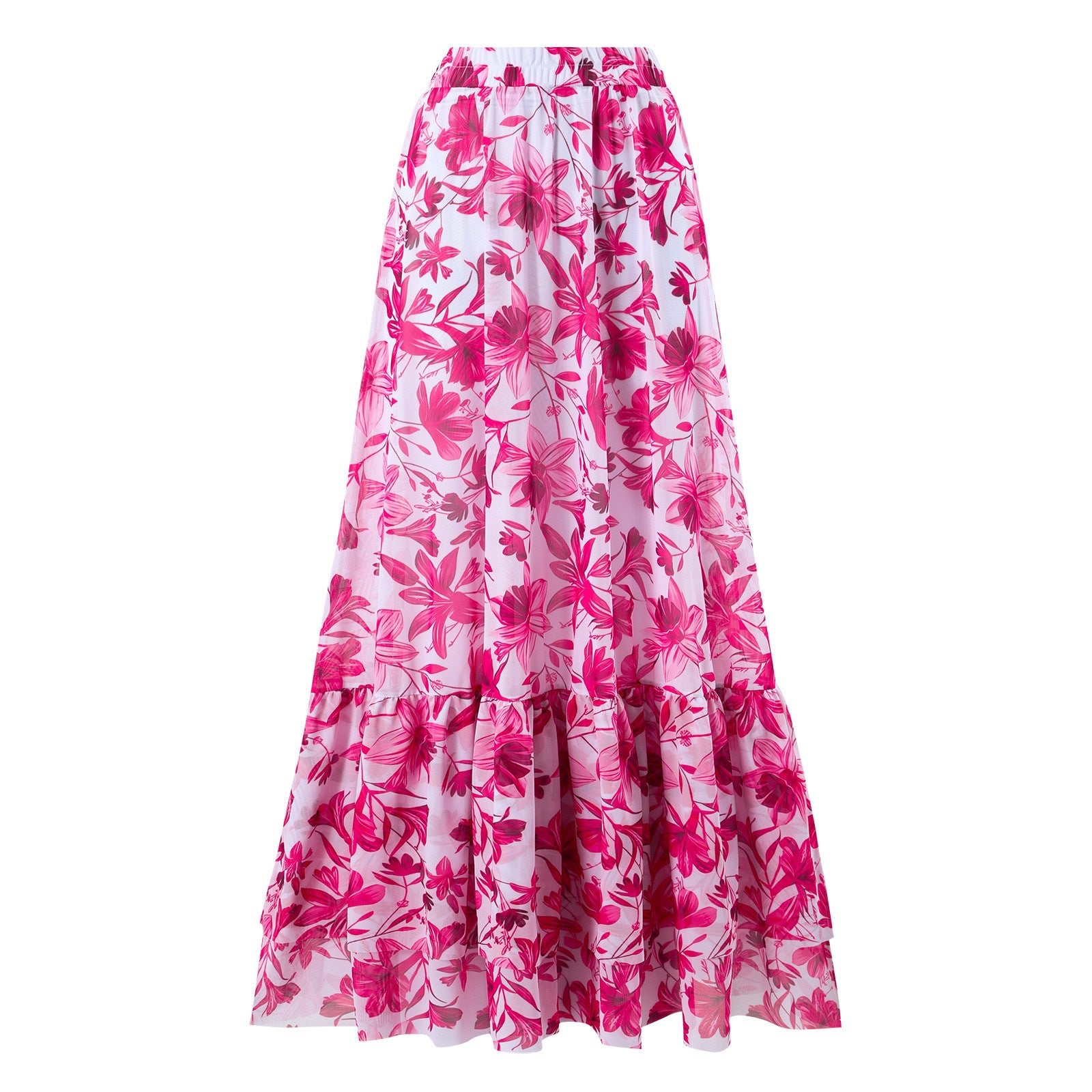 Rose-red skirt