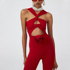 Hollow Out One-piece Swimwear