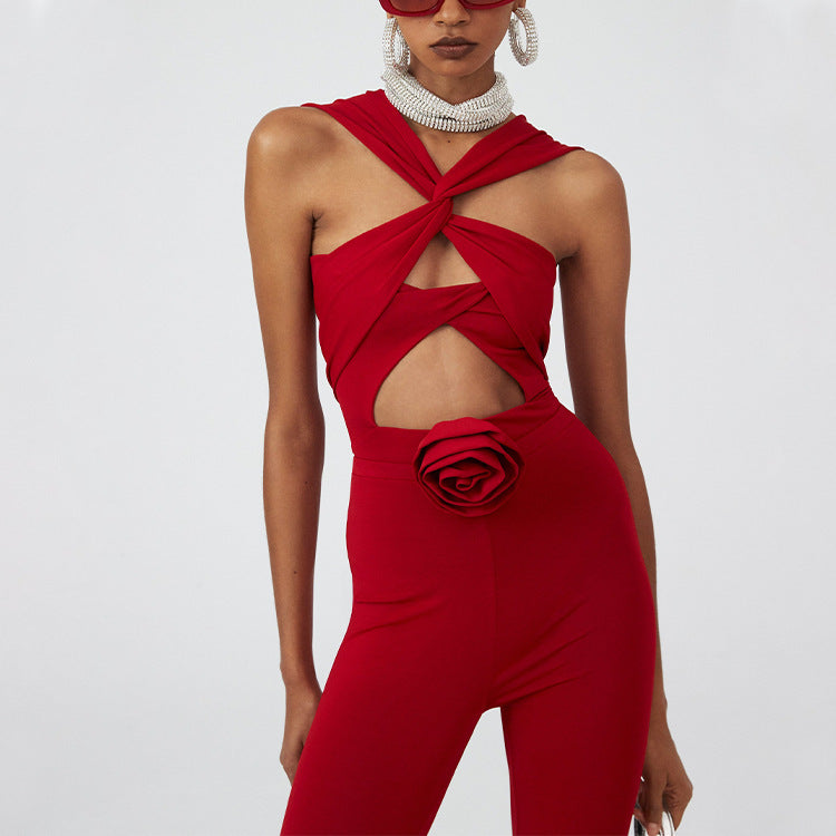 Hollow Out One-piece Swimwear