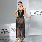 Black Lace Pajamas Lingerie