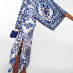 Women's Blue White Dress