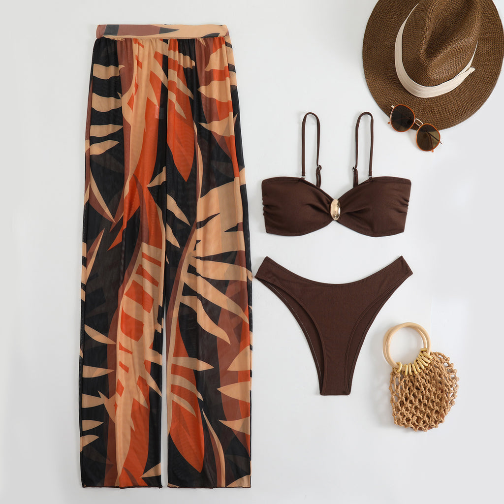 Brown Three-Piece Set