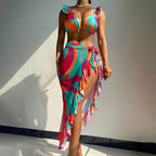 Printed Beach Bikini Swimwear