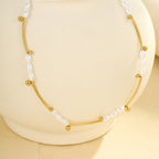 French Hepburn Advanced Baroque Imitation Pearl Necklace