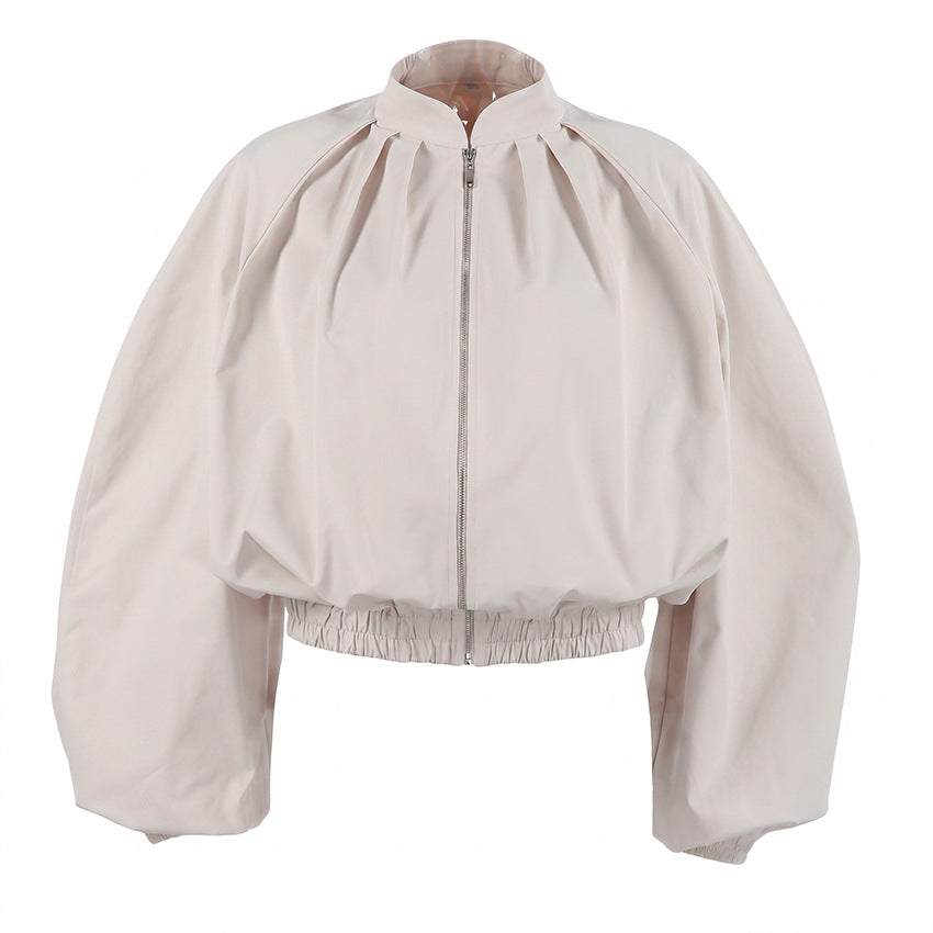 Women's Relaxed Color-Block Short Jacket