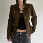 Women's Fitted Denim Button Jacket