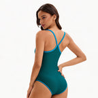 Solid Color One-piece Swimwear