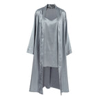 Loose Casual Nightgown Nightdress Two Piece Set Autumn Simple Comfortable High End Home Wear