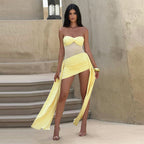 Women's Sweetheart Mesh Ruched Mini Dress
