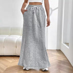 Women's Simple Casual A-Line Midi Skirt