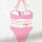 Split Hollow Bikini Swimwear