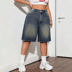 Women's Knee-Length Denim Shorts