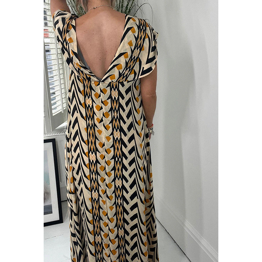 Women's Printed Swing Maxi Dress