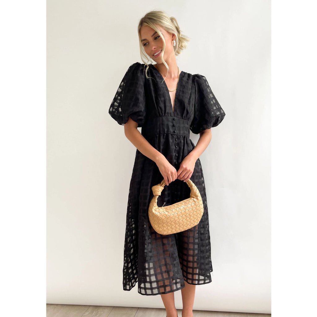 Women's Lantern-Sleeve Dress