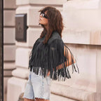 Suede Tassel Short Vest Jacket