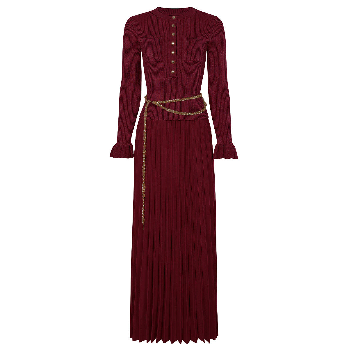 Wine Red Suit Belt