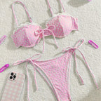 Printing Halter Bikini Swimwear