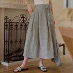 Small A line Draping Skirt High Grade Summer Office Women Skirt