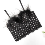 's Vest Feather Corset Waist Short Breathable Strap Body Shaping