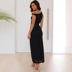 Women's Summer Mesh Slim Fit Patchwork Slimming Sheath Dress