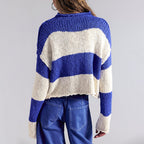 Women's Striped Knit Sweater
