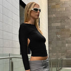 Women's Solid Color Reverse Small T-Shirt