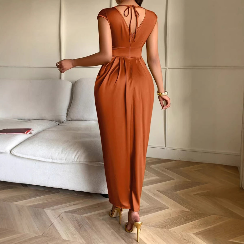 Women's Satin Maxi Dress