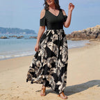 Women's Plus Size V-Neck Maxi Dress