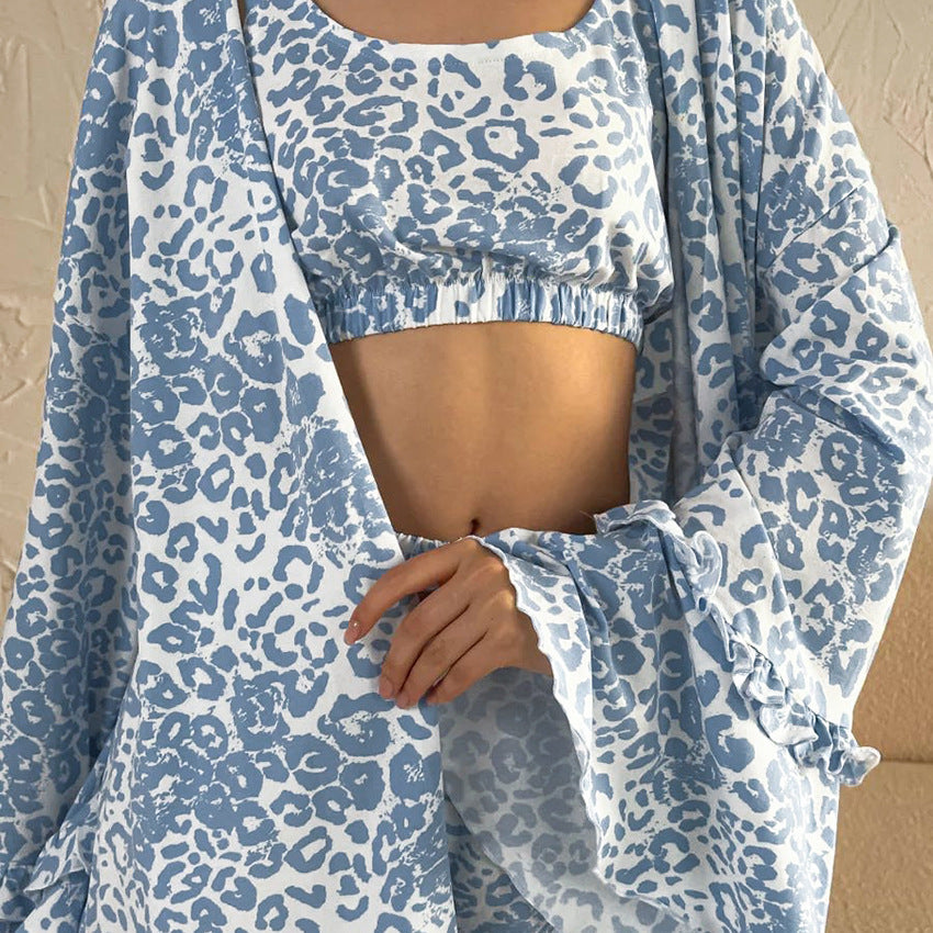 Autumn Leopard Pajamas Lingerie