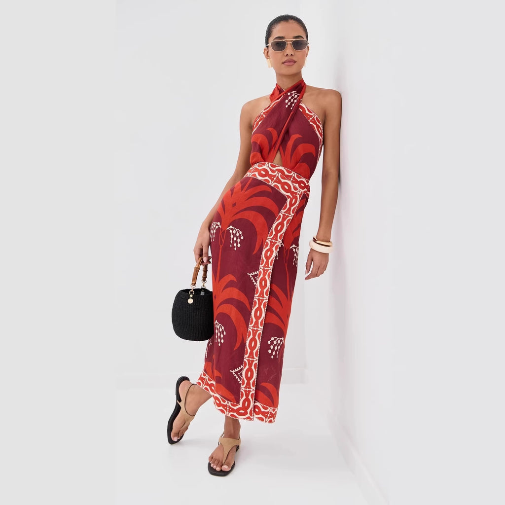 Women's Lace Backless Dress