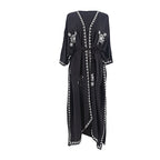 Rayon Embroidered Cover Up Swimwear