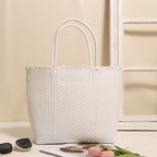 Solid Color Pp Basket White Large