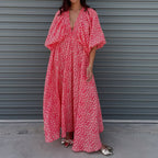 Floral A-Line Loose Maxi Dress