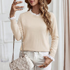 Women's Lace Patchwork Sweater