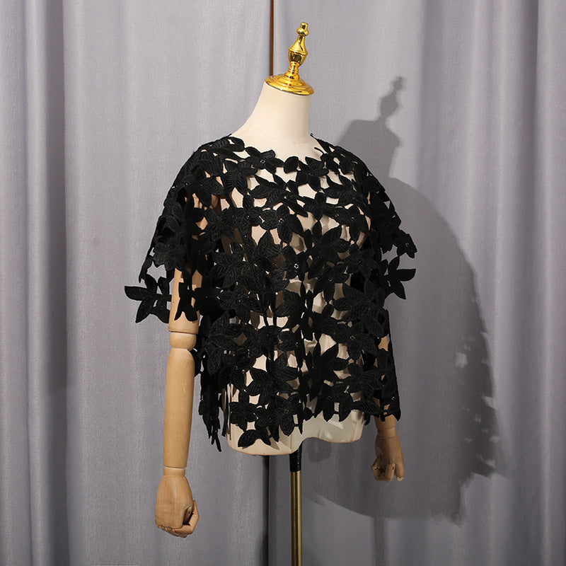 Women's Asymmetric Cutout Short Sleeve Top For Women
