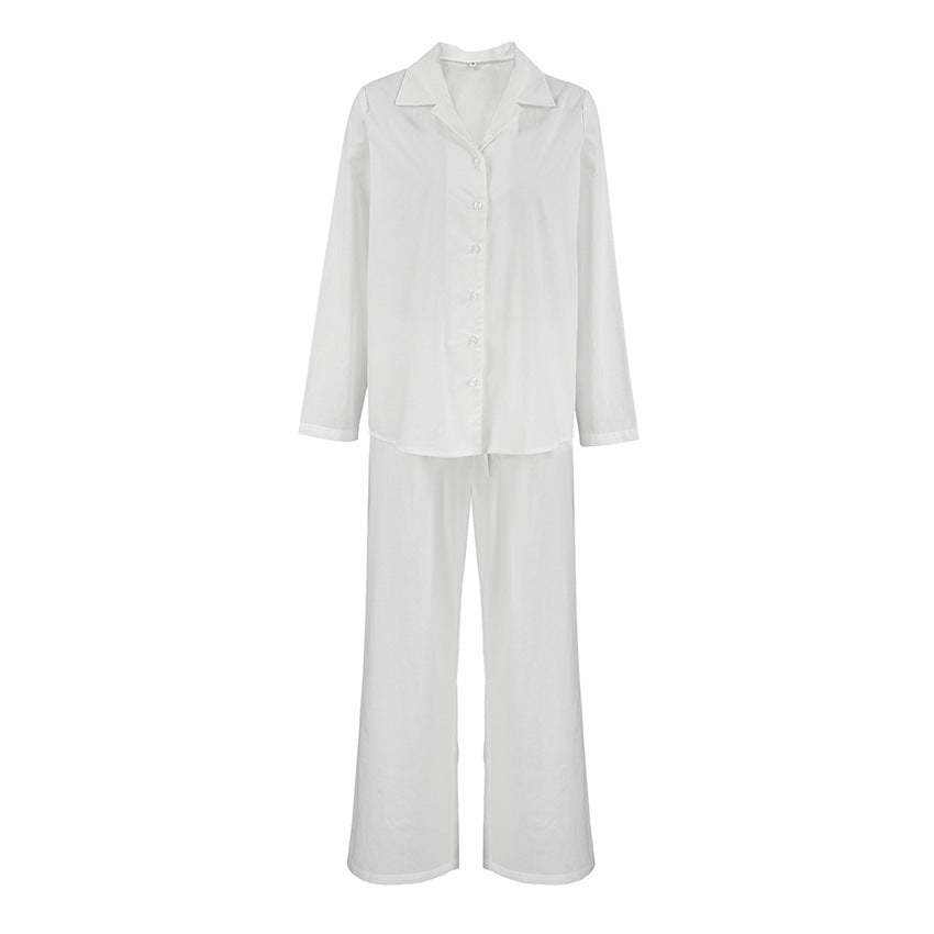 Autumn White Pajamas Lingerie