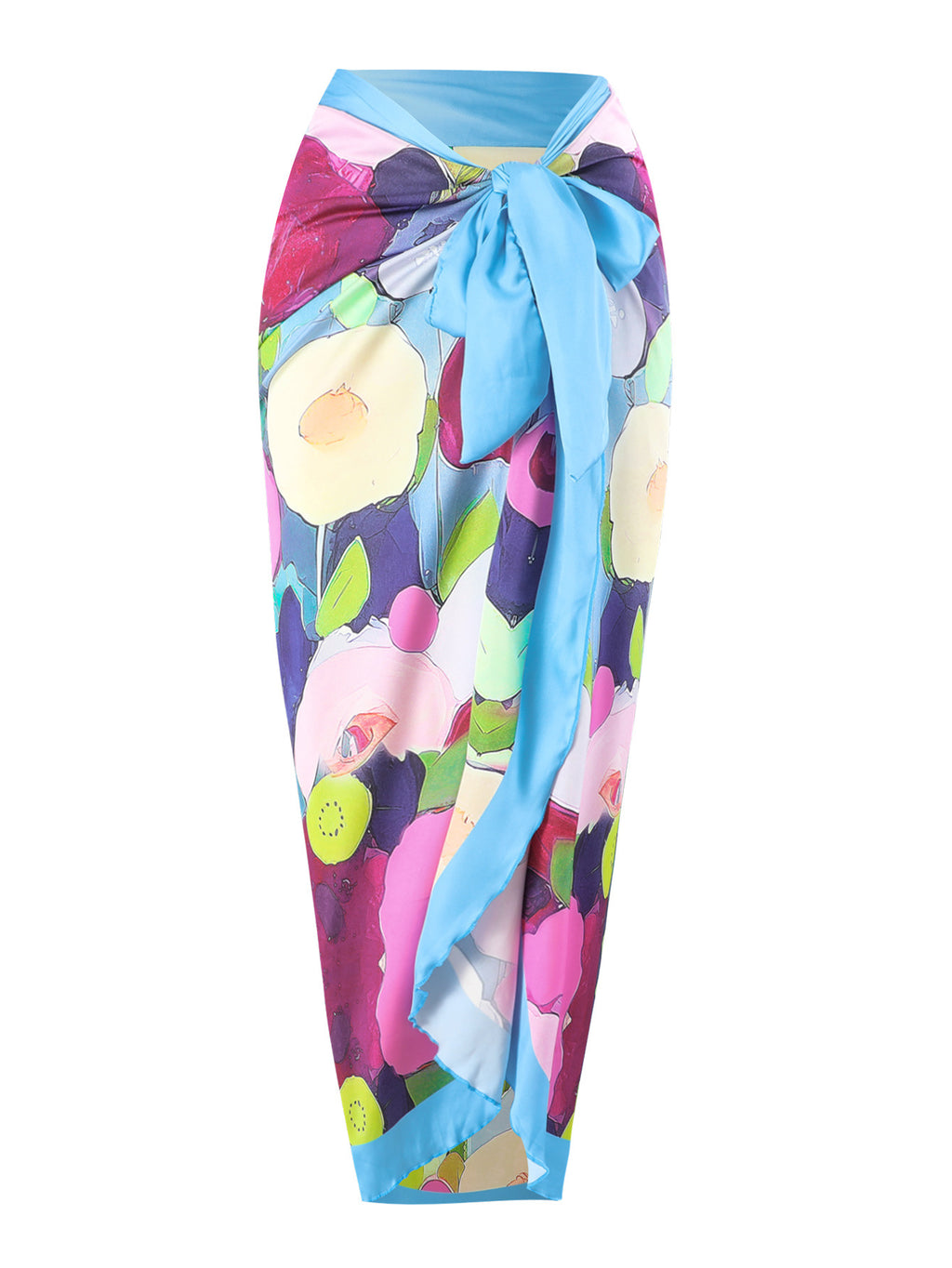 Light Blue Edge Gauze Skirt
