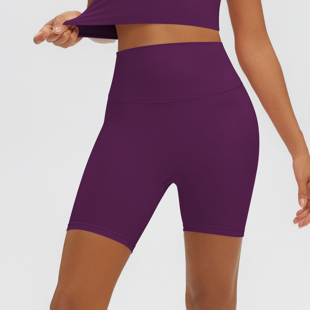 Nude Feel Yoga Pants Women High Waist Breathable Belly Contracting