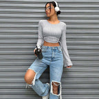 Women’s Slim-Fit Short-Sleeve Basic Top
