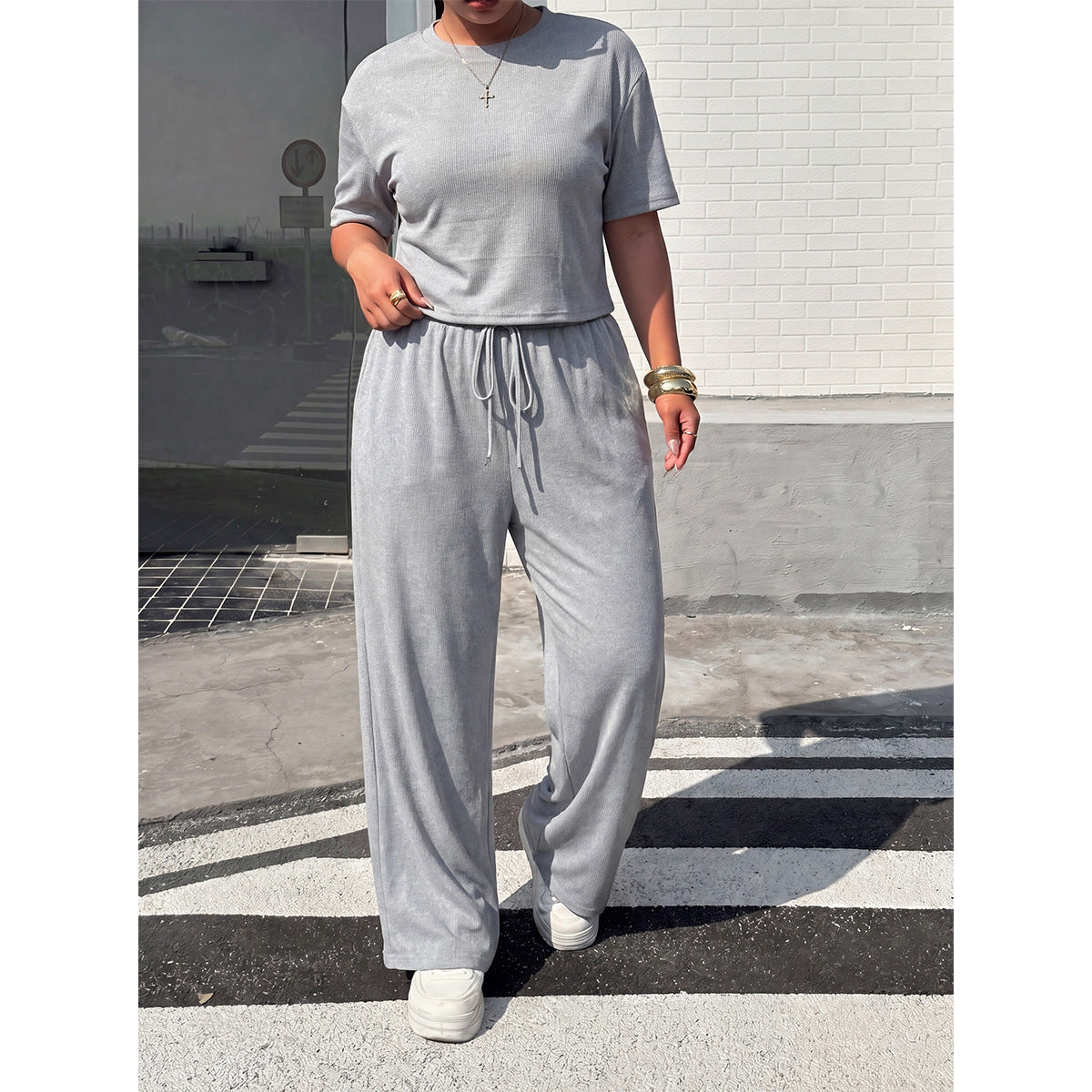 Plus Size Two-Piece Set