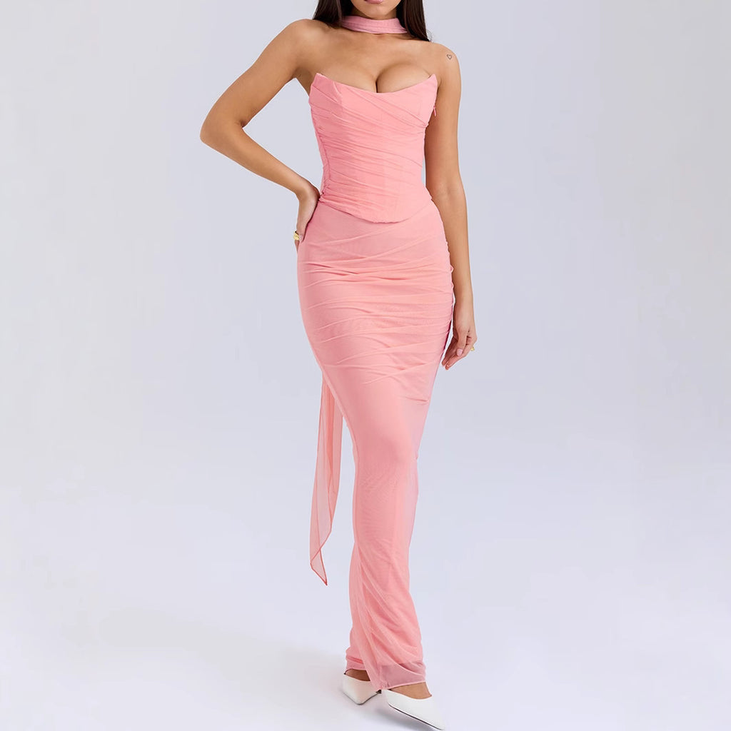 Women's Top and Skirt Two-Piece Set