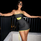 Women's Lace-Up Halloween Tube Dress