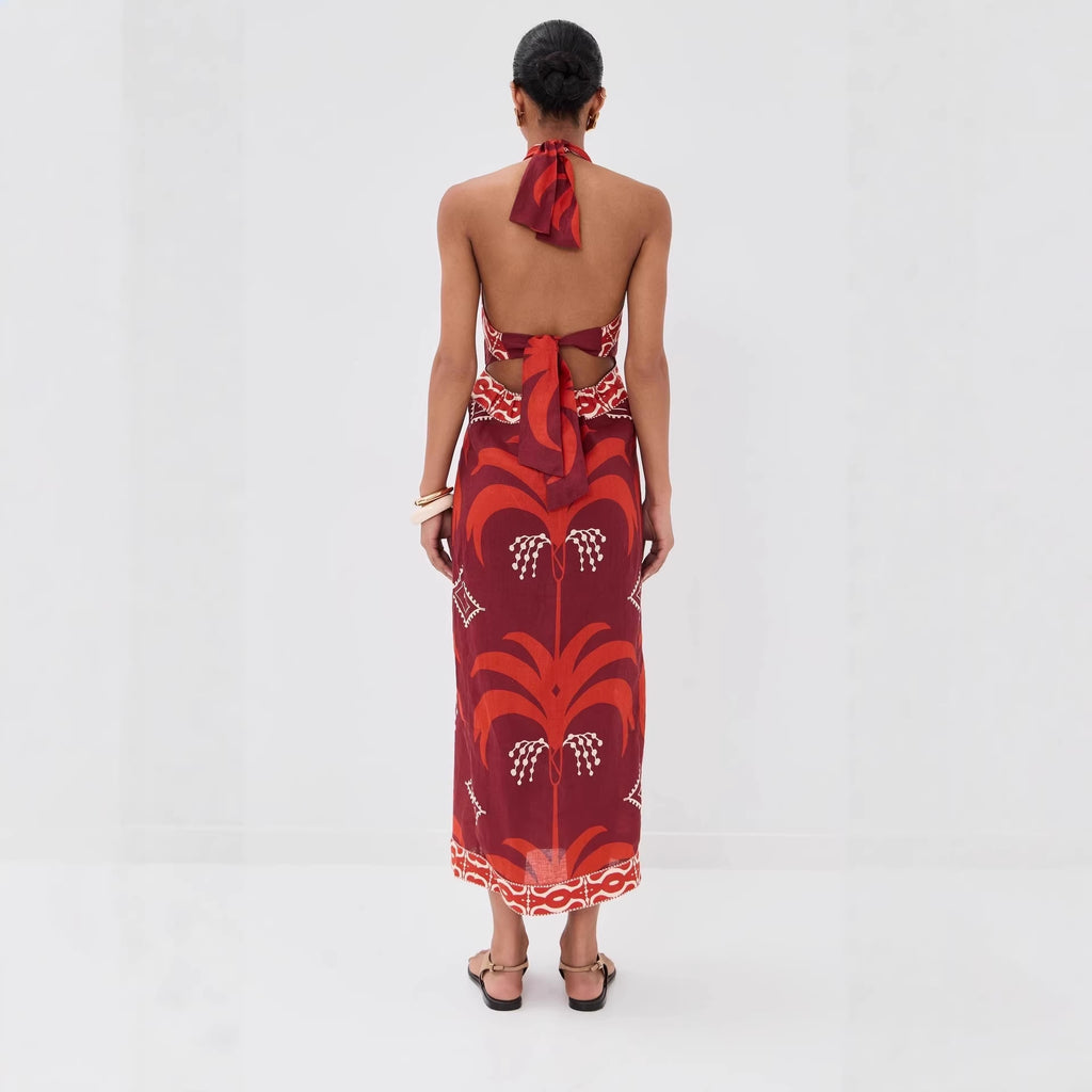 Women's Lace Backless Dress