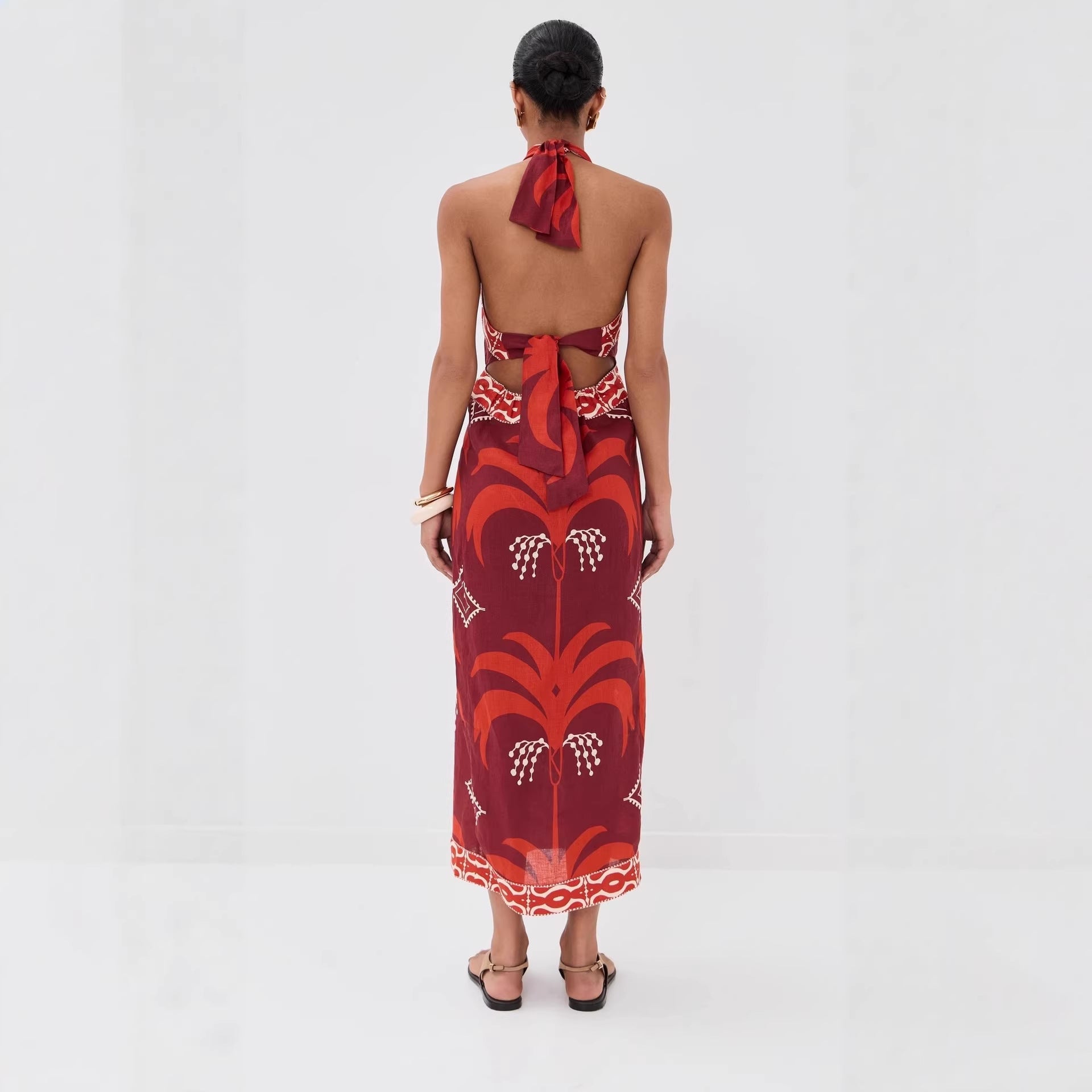 Women's Lace Backless Dress